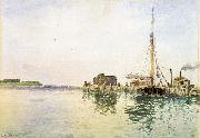 Alfred Thompson Bricher Harbor Sweden oil painting reproduction